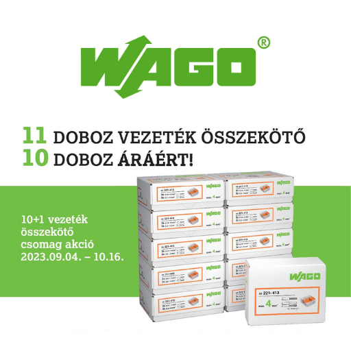 WAGO - 10 plusz 1 vezetékösszekötő csomag akció